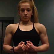 Teen muscle girl Fitness girl Shannon